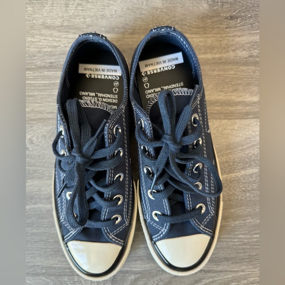 Moncler X converse shoes unisex size 5.5 women’s in navy